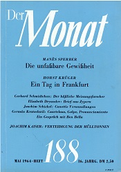 DER MONAT. 16. Jahrgang 1964, Nummer 188