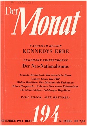 DER MONAT. 17. Jahrgang 1964, Nummer 194