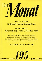 DER MONAT. 17. Jahrgang 1964, Nummer 195