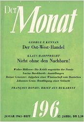 DER MONAT. 17. Jahrgang 1965, Nummer 196