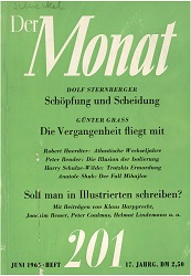 DER MONAT. 17. Jahrgang 1965, Nummer 201