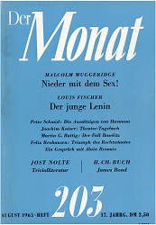 THE MONTH. Year 17, 1965, Issue 203 Cover Image