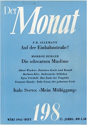 DER MONAT. 17. Jahrgang 1965, Nummer 198