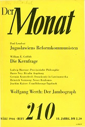 DER MONAT. 18. Jahrgang 1966, Nummer 210