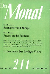 DER MONAT. 18. Jahrgang 1966, Nummer 211