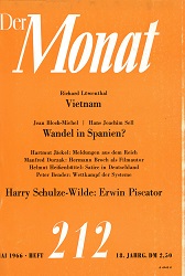 DER MONAT. 18. Jahrgang 1966, Nummer 212