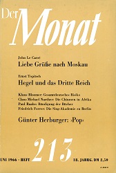 DER MONAT. 18. Jahrgang 1966, Nummer 213