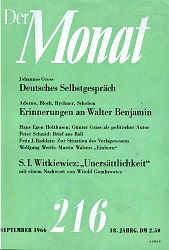 DER MONAT. 18. Jahrgang 1966, Nummer 216