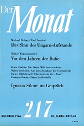 DER MONAT. 18. Jahrgang 1966, Nummer 217