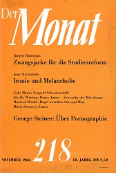 DER MONAT. 18. Jahrgang 1966, Nummer 218