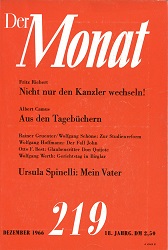 DER MONAT. 18. Jahrgang 1966, Nummer 219