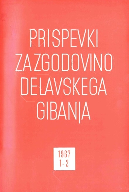 Cene in mezde ter gospodarski položaj industrijskega delavstva na Slovenskem neposredno po prevratu