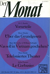 DER MONAT. 19. Jahrgang 1967, Nummer 229