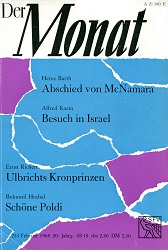 DER MONAT. 20. Jahrgang 1968, Nummer 233