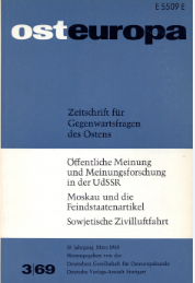The Political Principles of Potsdam and the UN-Cahrta Articles on the Enemy States in the Current Soviet Gemany-Policy Cover Image