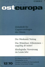 The Czechoslovak Postulation of an Annihilation ab initio of the Munich Agreement Cover Image