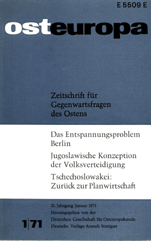 Jahrestagung 1970 der Deutschen Gesellschaft für Osteuropakunde