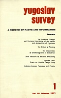 THE NUMERICAL STRENGTH AND TERRITORIAL DISTRIBUTION OF THE NATIONS AND NATIONALITIES OF YUGOSLAVIA