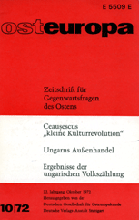 About the Hungarian 1970 Census of Population Cover Image