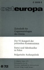 Once Again: On the Problem of the Munich Agreement Cover Image