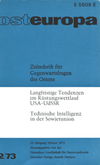 Zur Lage der technischen Intelligenz in der Sowjetunion