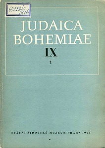 From the MSS Collections of the State Jewish Museum in Prague (MSS of Historical Content) Cover Image