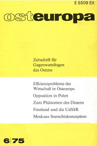 Zwanzig Jahre Dissens in der Sowjetunion (Teil I)