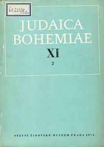 De la collection des manuscrits du Musée Juif d’Etat de Prague (manuscrits en „Juden-deutsch“)