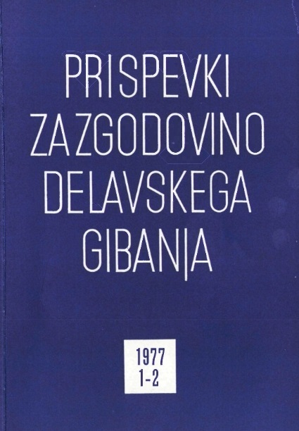 The Slovene Socialists Lists in Trieste in the Year 1918 Cover Image