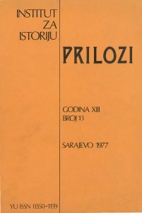 O ZNAČAJU PUTOVA ZA RAZVITAK GRADSKIH NASELJA U BOSNI U XVI I XVII STOLJEĆU