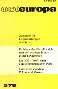 Congress for Soviet and Eastern European Studies in Garmisch 1980 Cover Image