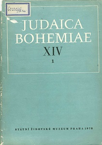 Auswahlkatalog hebräischer Drucke Prager Provenienz aus dem 18. Jahrhundert in den Sammlungen des Staatlischen jüdischen Museums in Prag. III. Teil: 1700-1799 (Schluss: Verzeichnis der Drucke)