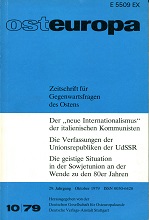 "Bitschi" - Nichtseßhafte in der Sowjetunion