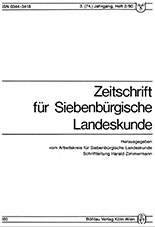 Bibliographie zur siebenbürgischen Geschichte und Landeskunde