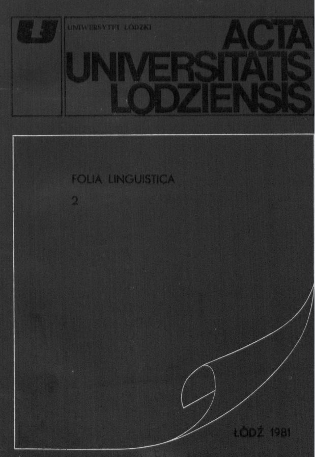 Semantic oppositions of personal nouns in contemporary Polish Cover Image