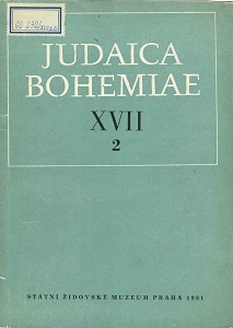 Origin and Development of Jewish Registers in Bohemia Cover Image