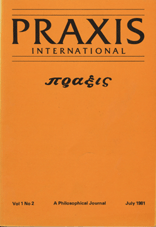 Statement by the Yugoslav Members of the International Editorial Board of Praxis International Cover Image