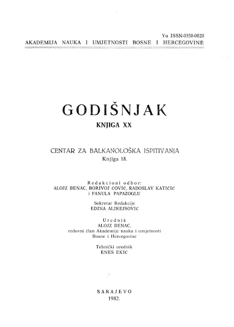 Roman Elements in Serbian Dialects of Livanjsko Polje Cover Image