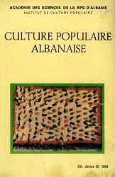 «Ethnographie albanaise» XI