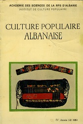 The character and features of the Albanian peasant habitat and dwelling of the XIV-XVIIIth century Cover Image