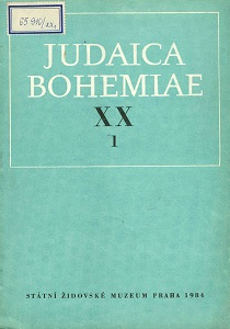 Réponses des rabbins (she’eloth u-teshuvoth) et leur importance dans le contexte de l’histoire des juifs aux pays tchèques