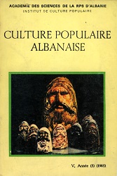 «Ethnographie albanaise» XII