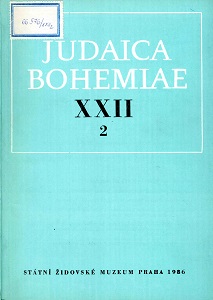 Acquisitions to the Collections of the State Jewish Museum for the Years 1981—1985. — II. Terezin Collection Cover Image