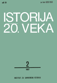 YUGOSLAV HISTORIOGRAPHY ON PARTICIPATION OF YUGOSLAVS IN OCTOBER REVOLUTION AND CIVIL WAR IN SOVIET UNION (1917 - 1921) Cover Image