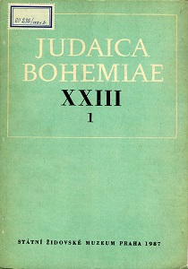 Hebrew Literary Sources to the Czech History of the First Half of the 17th Century. End of the Thirty Years’ War in the Testimonies of Contemporaries