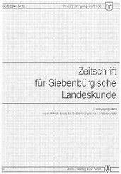 Bibliographie zur siebenbürgischen Geschichte und Landeskunde Nr. 21