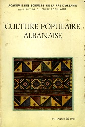 Le caractere national des proverbes populaires albanaises