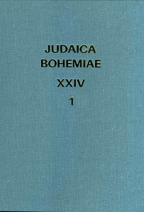 The Origin of the Jewish Museum in Prague and the Tradition of Prague Jewish Studies (Summary of a Lecture)