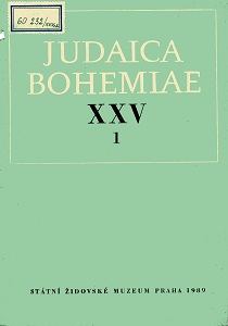 Jewish Hebrew Studies in the Czech Lands in the Pre-Enlightenment and Enlightenment Periods Cover Image
