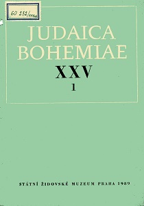 Jewish Hebrew Studies in the Czech Lands in the Pre-Enlightenment and Enlightenment Periods